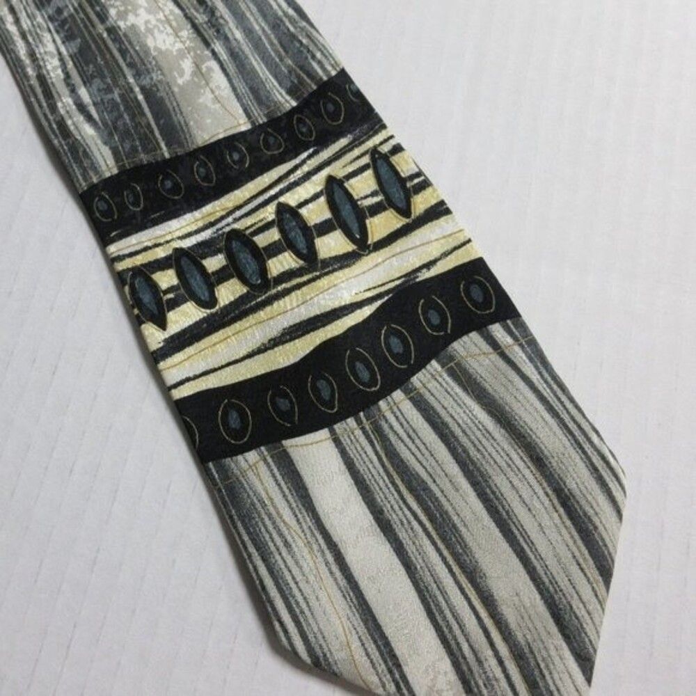 Men's 100% Silk Tie Hand Made in Italy 59.5 Inches